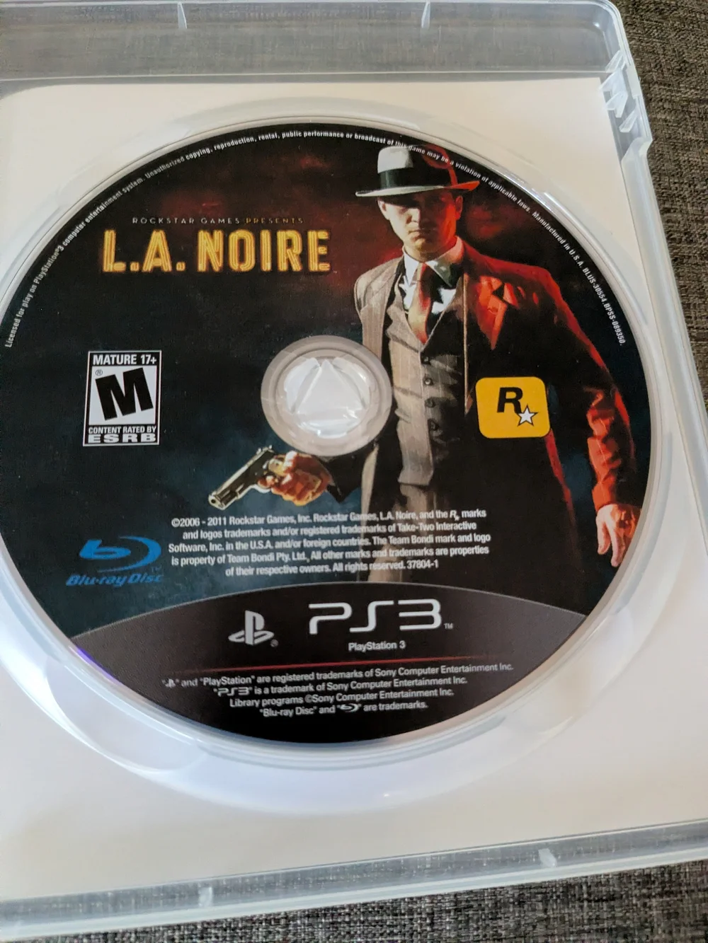 PS 3 L.A. Noire In Excellent Condition.